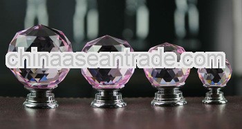 Pink Crystal Glass Knob Crystal Knobs Different Size items