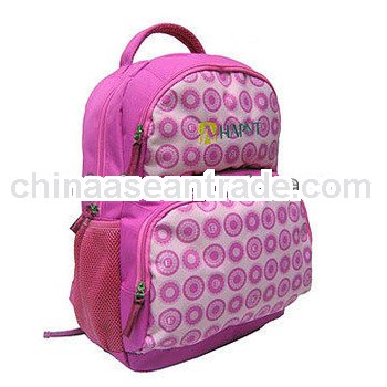Pink color fashion school bags and backpacks