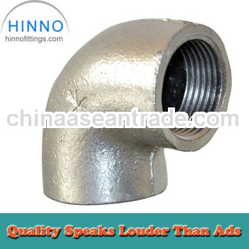 Plain end malleable iron fittings equal Elbow