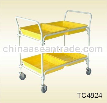 Plastic Deeper 2 Shelf Cart TC4824
