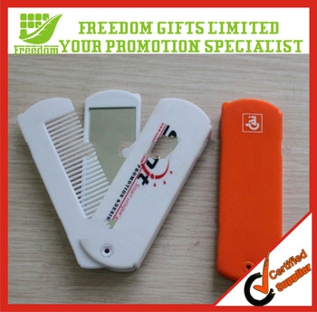 Plastic Foldable Comb With Mirror For Travel