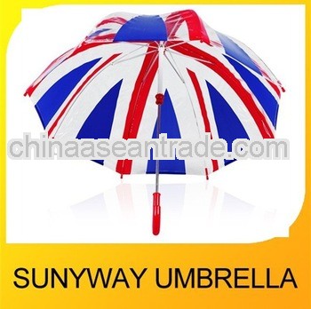 Plastic Union Jack Clear Bubble Umbrella