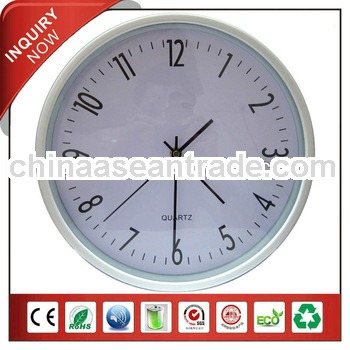Plastic Wall Clock With Black Hands