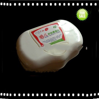 Plastic wet wipe container