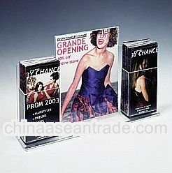 Plexiglass Brochure Holder with sign holder