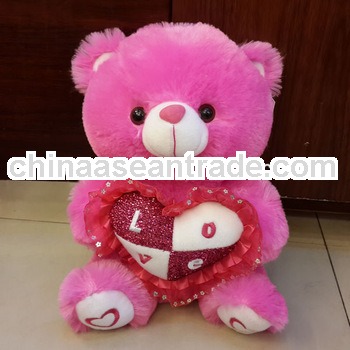 Plush teddy bear toys with heart