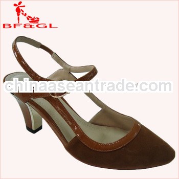 Pointed toe Women Ladies Fashion Shoes 2013,Mid Heel Ladies Shoes