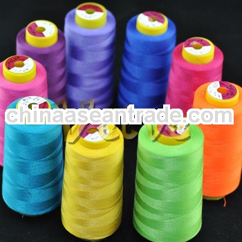 Polyester coverd poly core spun sewing thread