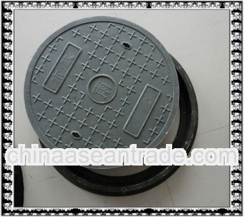 Polymer round composite manhole cover