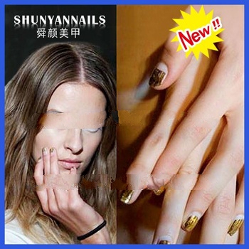 Popular Glitter Gel Sticker nail foil 3d bow nail sticker