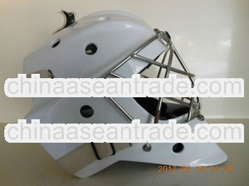 Popular Sports lce Hockey Goalie Helmets with Carbon Outer Shell and Absorption foam Liner Shell