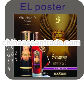 Popular and cheap EL advertisement poster