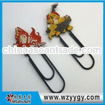 Popular soft pvc bookmark designs for kids for sell