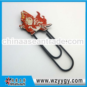 Popular soft pvc promotional cheap bookmark for kids