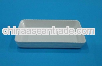 Porcelain rectangular bakeware pan