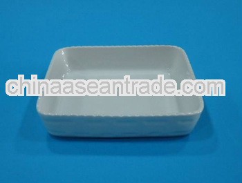 Porcelain square bakeware pan