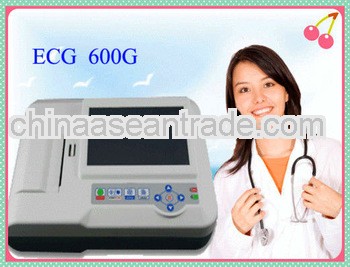 Portable Digital 12 Leads 3/6 Channel ECG Machine CE Approved