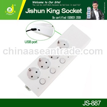 Portable Power Electric Socket Outlet With USB Charger