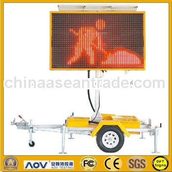 Portable Variable Message Sign Australian B Size 5 Color With Display Size 2390mm*1470mm