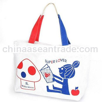 Portable eco custom printed canvas tote bags