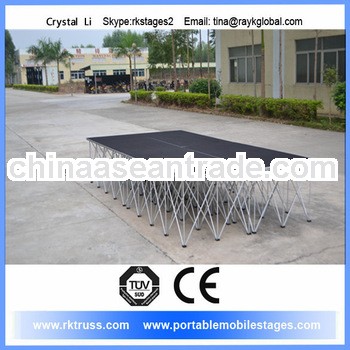 Portable stage for Christmas decoration.Promotion mobil stage.small event stage