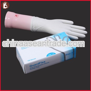 Powdered&powder free disposable vinyl gloves/enviromental protection