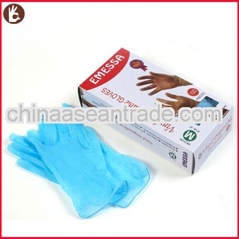Powdered&powder free disposable vinyl gloves/full finger gloves