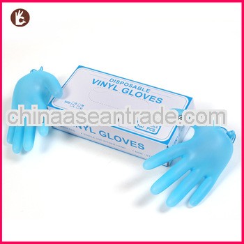 Powdered&powder free disposable vinyl gloves/logo manufacture