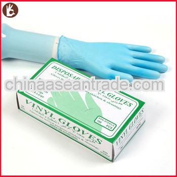 Powdered&powder free disposable vinyl gloves/thick rubber gloves