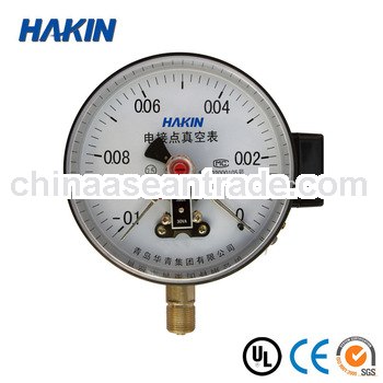 Pressure gauge with electric contact