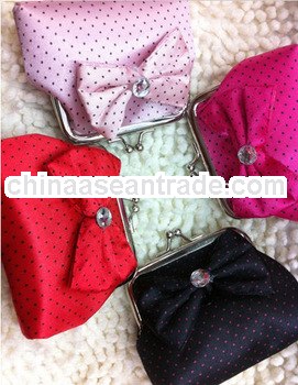 Pretty butterfly knot lovely coin purse buckle bag