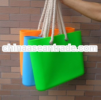 Printable silicone beach bag ,silicone bag