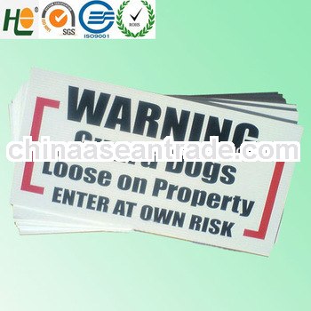 Printed Advertising Outdoor PP Corrugated Sign Board