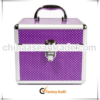 Professional Fashion Purple Aluminum Makeup Tools Case Kit MLD-CC97