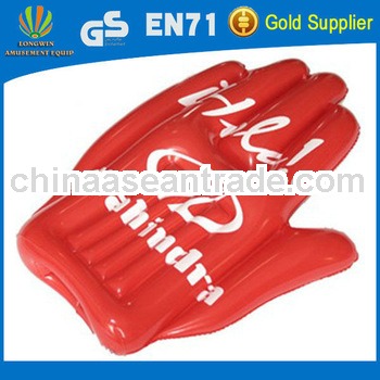 Professional giant cheap customized pvc inflatable hand for sale