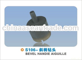 Professional sintering glass drill bit with straight , threaded shank