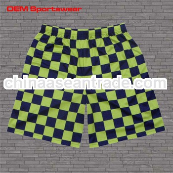 Professional sublimated argyle lacrosse shorts