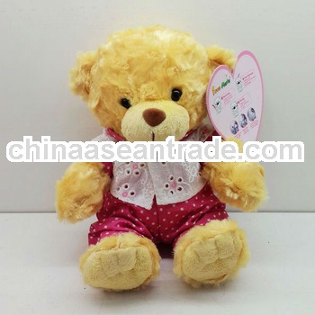 Promotion Cheap Sale 15cm Plush Stuffed Seated Toy Teddy Bear