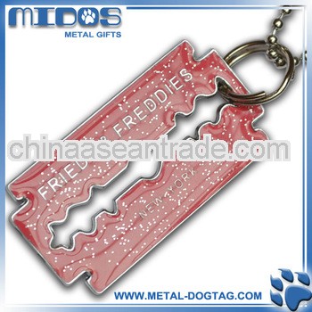 Promotional Metal Dog Tag with Keychain