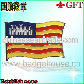 Promotional custom metal lapel pin american flag