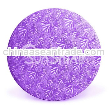 Purple Foil Circles - 10"--Corrugated Cake Circles