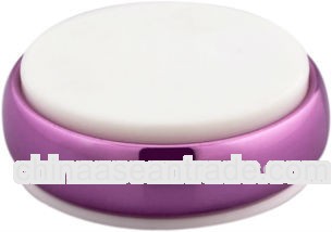 Purple aluminum cap for plastic soft tube