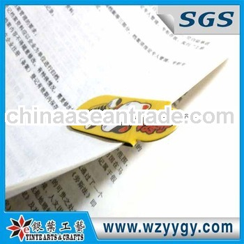 Pvc customized magnetic bookmark for promotion