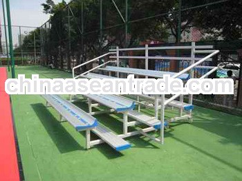Quality outdoor metal bleacher, school outdoor seating, aluminum bench