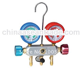 R134a, R410a 1/4 SAE 2-valve piston valve manifold PR1010