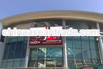RGB full color commercial p10 high brightness led advertising screen