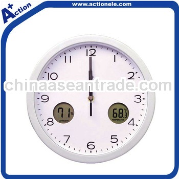 Radio Controlled Wall Clock with LCD dispaly