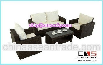 Rattan Living Room Sofa Oudoor Wicker Furniture PE Cane Sofa Set