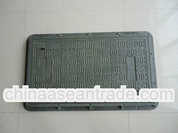 Rectangular composite material manhole cover