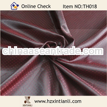 Red Jacquard Clothing Material Textiles Fabric